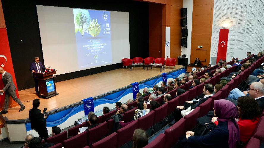 ‘Adıyaman’ı Geleceğe Hazırlamak’ temalı İklim Değişikliği Çalıştayı düzenlendi   