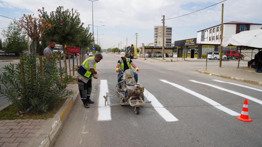 Adıyaman Belediyemizden okul önlerinde trafik güvenliği çalışmaları