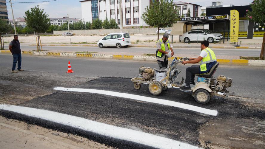 Adıyaman Belediyemizden okul önlerinde trafik güvenliği çalışmaları