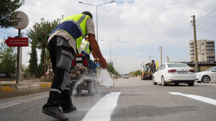 Adıyaman Belediyemizden okul önlerinde trafik güvenliği çalışmaları