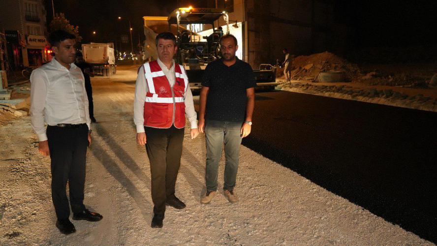 Gölbaşı Caddesi’nde Gece Mesaisi