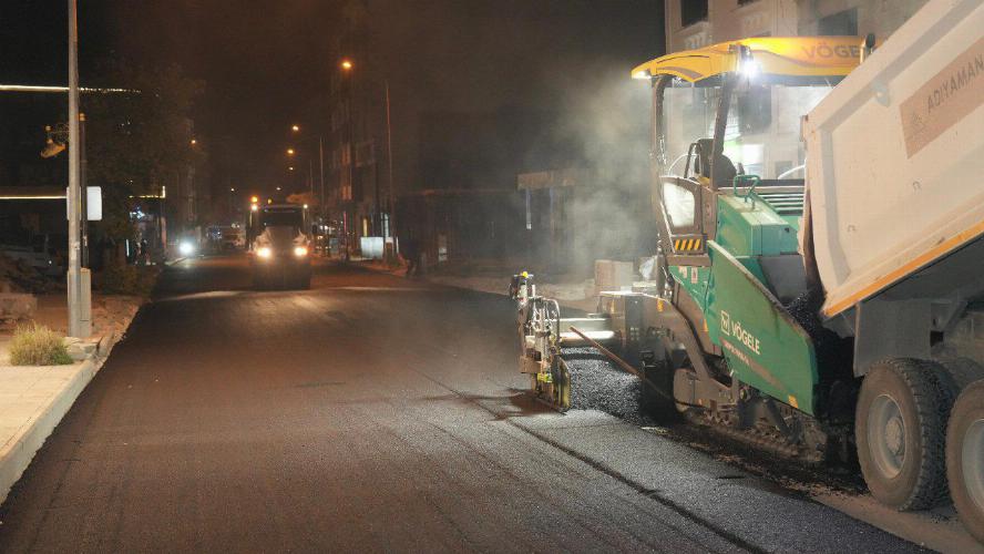 Gölbaşı Caddesi’nde Gece Mesaisi