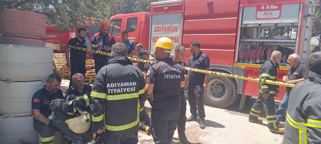 Adıyaman Belediyemiz İtfaiye ekipleri OSB’de faciayı önledi