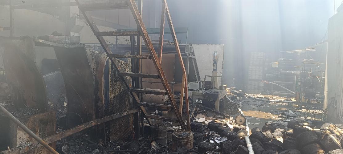 Adıyaman Belediyemiz İtfaiye ekipleri OSB’de faciayı önledi