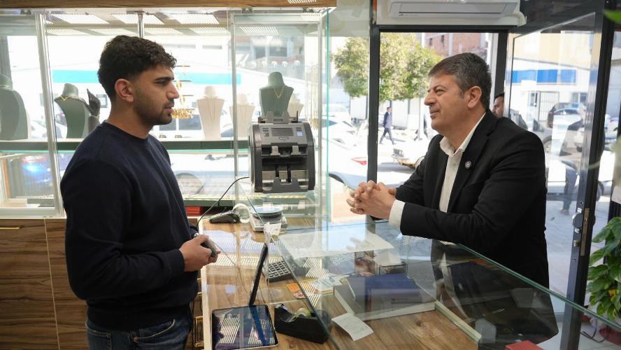 Başkanımız Tutdere’den esnaf ziyareti   