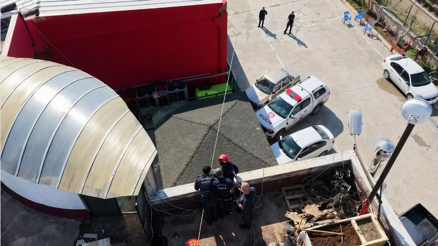 Adıyaman İtfaiyemizden gerçeğini aratmayan tatbikat   