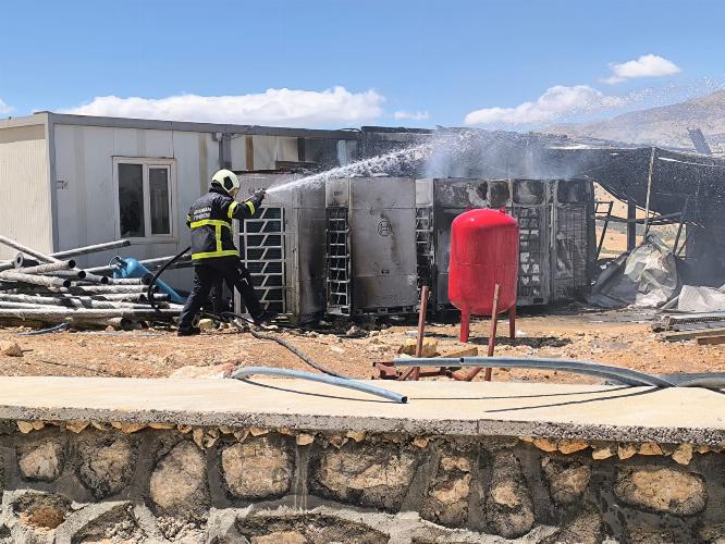 Adıyaman Belediyemiz itfaiyesi 2 ayda 350 olaya müdahale etti