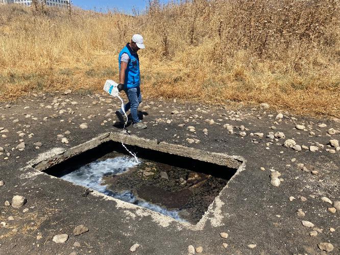 Adıyaman Belediyemizin ilaçlama mesaisi devam ediyor